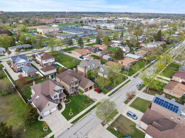 bird's eye view with a residential view