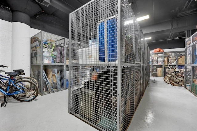 storage room featuring visible vents
