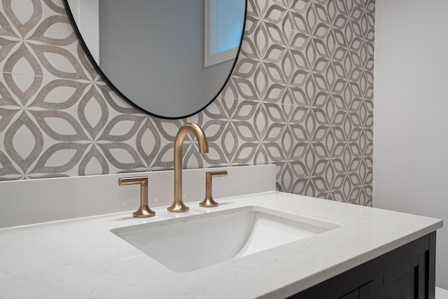 details featuring vanity