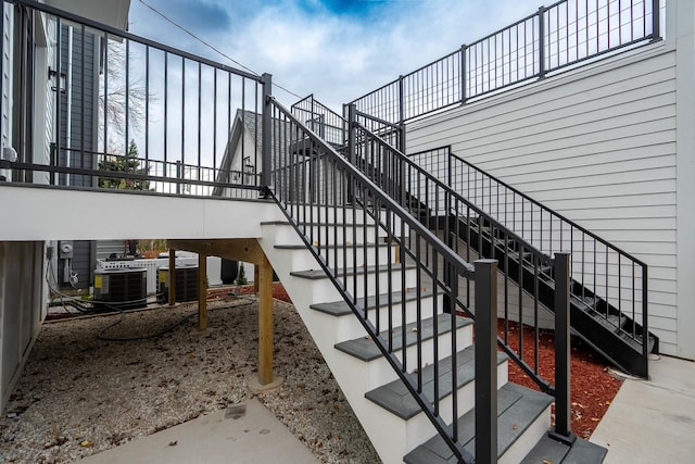 view of stairway