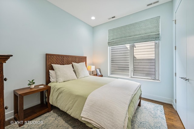 2109 N Campbell Ave Unit 2N, Chicago, IL 60647 - bedroom with wood finished floors, baseboards, and recessed lighting