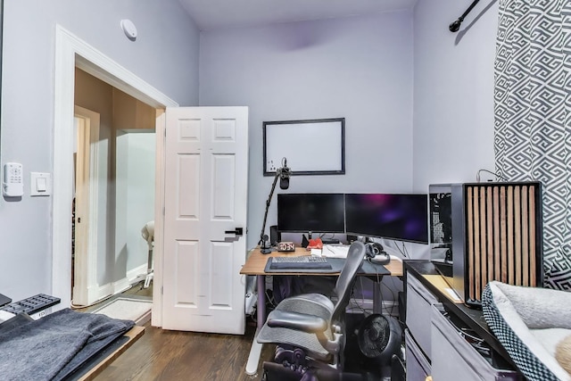 2437 W Taylor St, Chicago, IL 60612 - office with dark wood-type flooring
