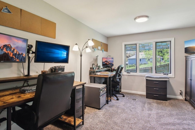 38622 N Drexel Blvd, Antioch, IL 60002 - office area featuring light carpet and baseboards