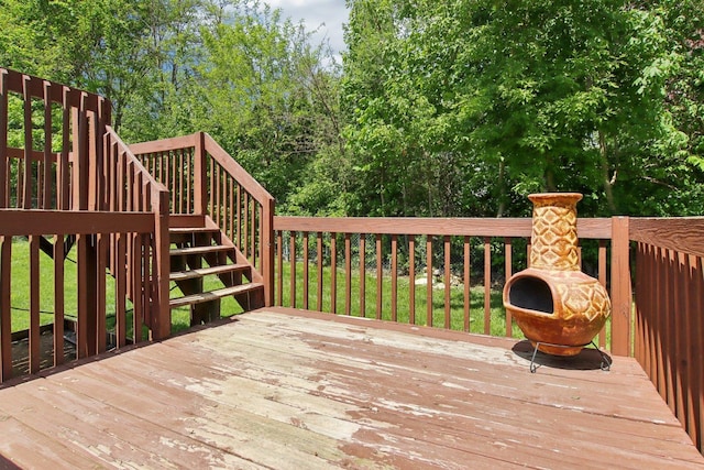 38622 N Drexel Blvd, Antioch, IL 60002 - wooden deck with stairs