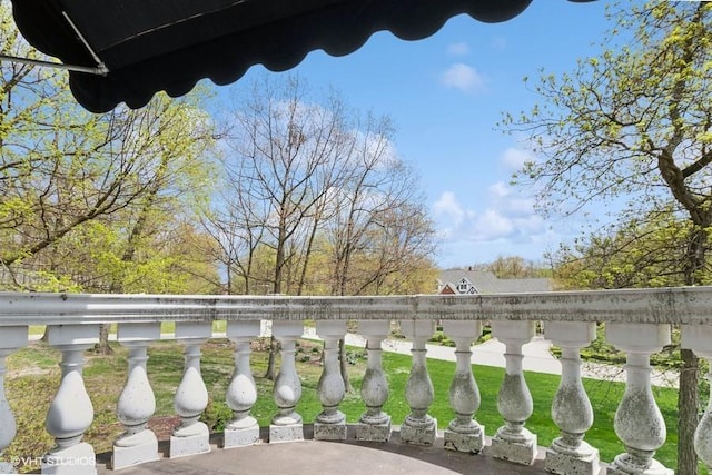view of balcony