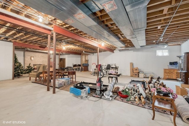 view of basement