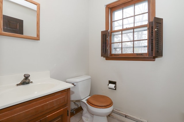 202 Heath Ct, Barrington, IL 60010 - bathroom featuring vanity, toilet, and visible vents