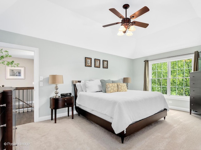 1301 Hawkins Ct, Saint Charles, IL 60174 - bedroom featuring baseboards, ceiling fan, and light colored carpet