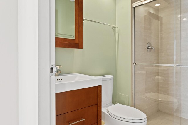 400 E Ohio St Unit 3203, Chicago, IL 60611 - full bath featuring vanity, a stall shower, and toilet