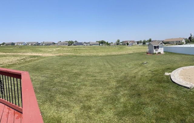 753 Golden Prairie Dr, Davis Junction, IL 61020 - view of yard featuring a residential view and a shed