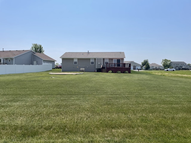 753 Golden Prairie Dr, Davis Junction, IL 61020 - back of house with a deck