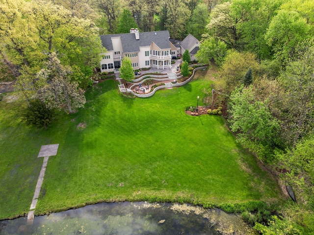2S546 Heaton Dr, Batavia, IL 60510 - view from above of property with a forest