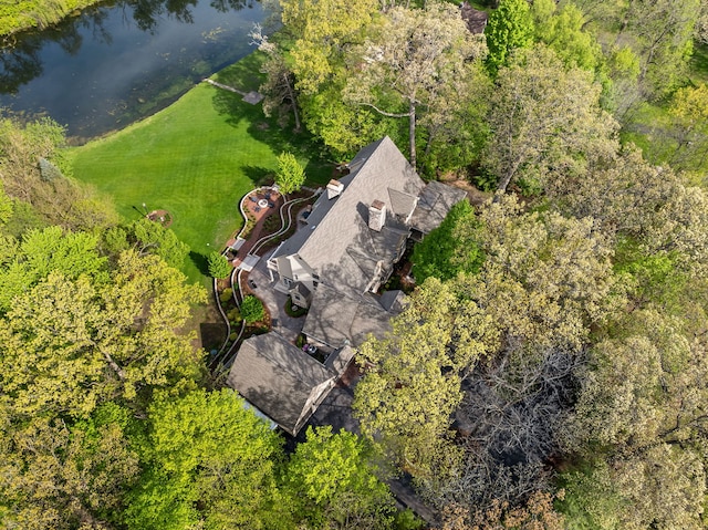 2S546 Heaton Dr, Batavia, IL 60510 - view from above of property featuring a nearby body of water