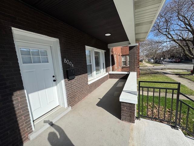 view of patio with covered porch