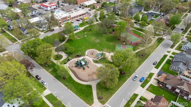 bird's eye view featuring a residential view