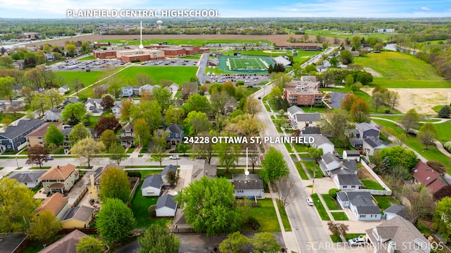 drone / aerial view featuring a residential view