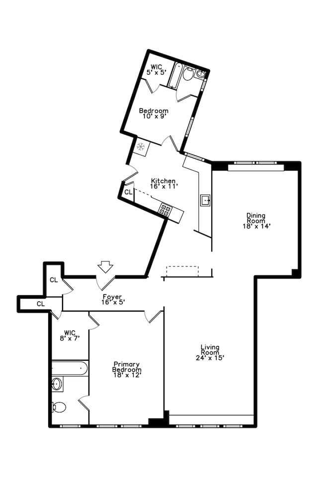 3300 N Lake Shore Dr Unit 12B, Chicago, IL 60657 - room layout