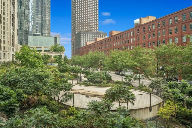 surrounding community with a city view