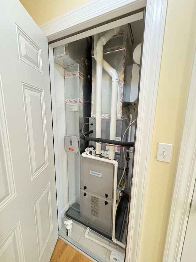 8712 N Central Ave, Morton Grove, IL 60053 - utility room featuring heating unit