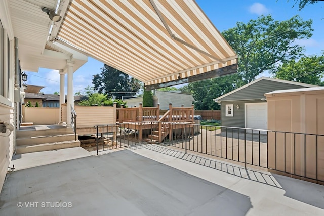 8712 N Central Ave, Morton Grove, IL 60053 - view of patio / terrace with an outdoor structure