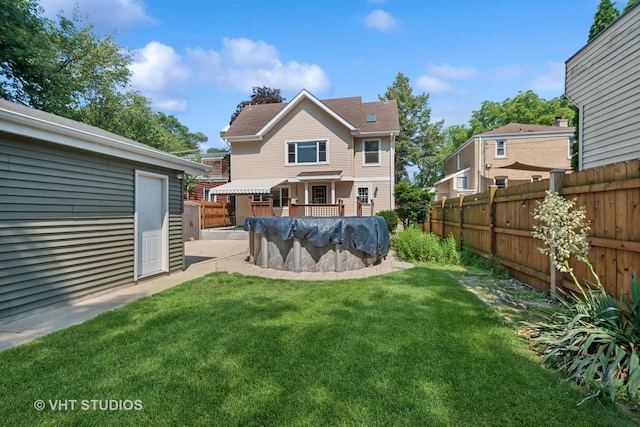 8712 N Central Ave, Morton Grove, IL 60053 - rear view of property featuring a fenced backyard
