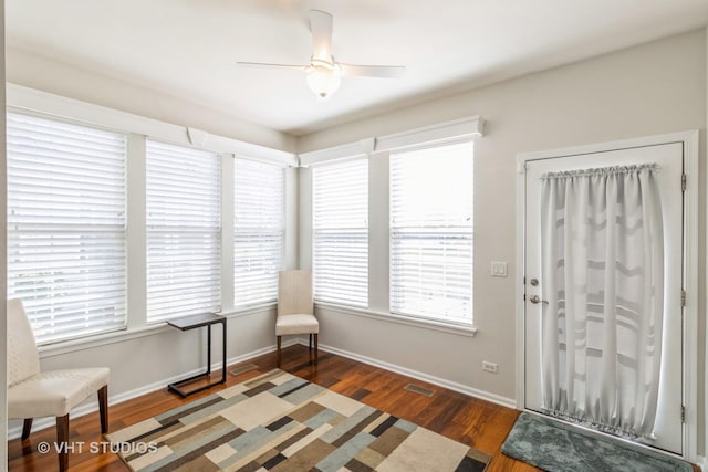 1674 Francis Dr, Pingree Grove, IL 60140 - unfurnished room featuring wood finished floors, a ceiling fan, and baseboards