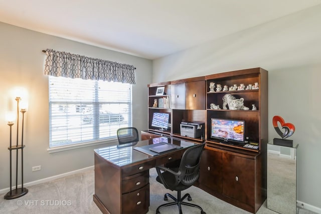 1674 Francis Dr, Pingree Grove, IL 60140 - office area featuring baseboards and light colored carpet