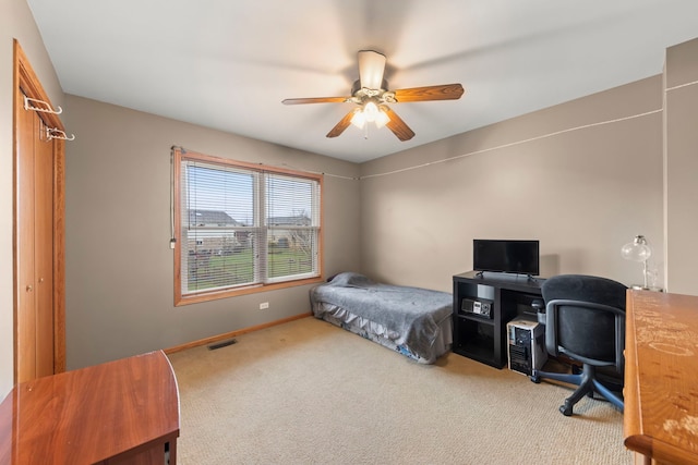 2739 Genoa Dr, New Lenox, IL 60451 - bedroom featuring carpet flooring, baseboards, and ceiling fan