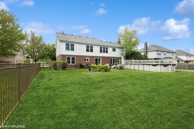 2739 Genoa Dr, New Lenox, IL 60451 - rear view of house featuring brick siding