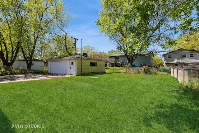 21822 Merrill Ave, Sauk Village, IL 60411 - view of yard with an outbuilding and a garage