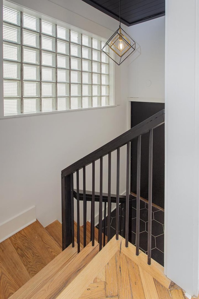 view of stairway