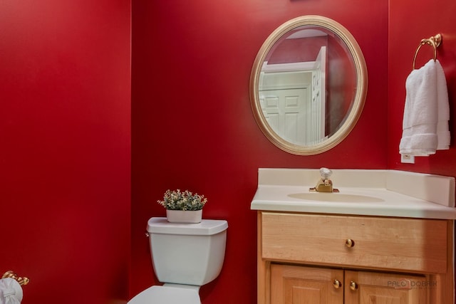 590 Academy Woods Dr, Lake Forest, IL 60045 - half bathroom featuring vanity and toilet