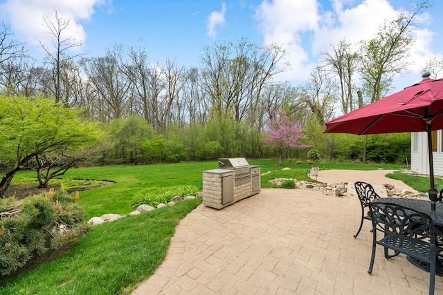 view of patio / terrace featuring outdoor dining area
