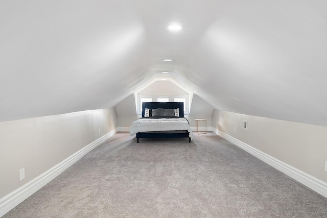 8543 S Laflin St, Chicago, IL 60620 - bedroom with baseboards, carpet flooring, and lofted ceiling