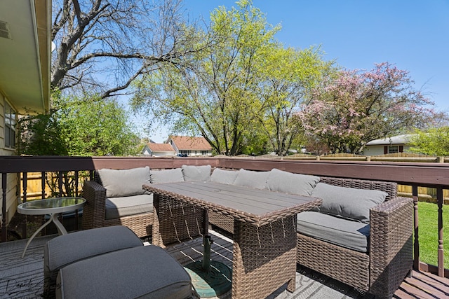 16121 S Harmony Dr, Plainfield, IL 60586 - wooden terrace featuring an outdoor hangout area