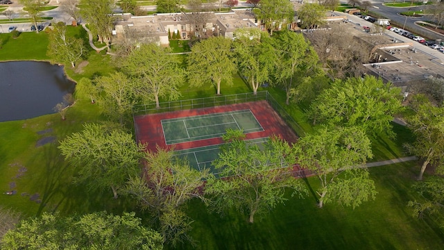 7330 Fairview Ave Unit 104, Downers Grove, IL 60516 - drone / aerial view with a water view