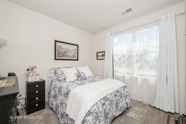 bedroom with carpet floors
