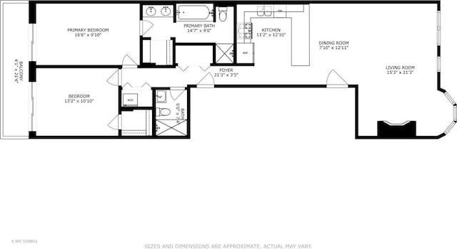 521 N Racine Ave Unit 3, Chicago, IL 60642 - property floor plan