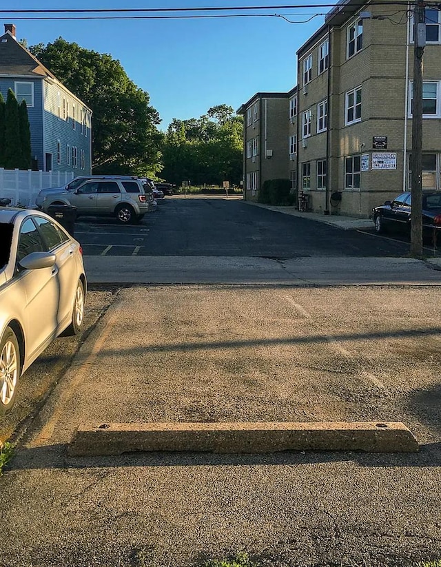 view of uncovered parking lot