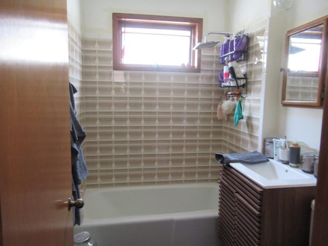 2952 S Bonfield St, Chicago, IL 60608 - bathroom with a wealth of natural light and vanity