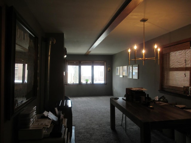 2952 S Bonfield St, Chicago, IL 60608 - carpeted dining room with a chandelier