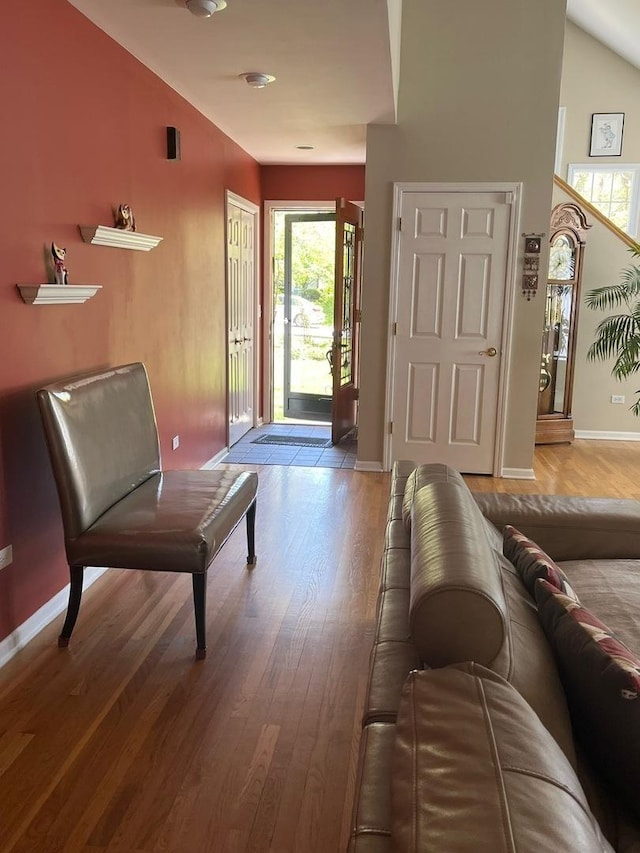 24270 N Forest Dr, Lake Zurich, IL 60047 - living room featuring plenty of natural light, baseboards, and light wood-type flooring