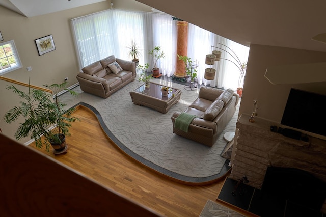 24270 N Forest Dr, Lake Zurich, IL 60047 - living room with wood finished floors