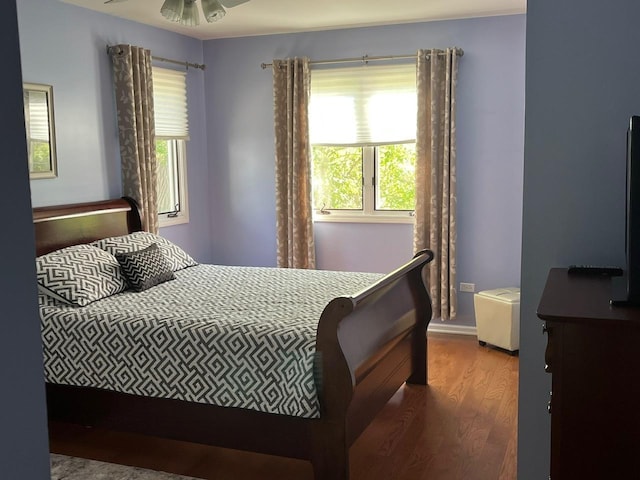 24270 N Forest Dr, Lake Zurich, IL 60047 - bedroom featuring multiple windows, wood finished floors, and baseboards
