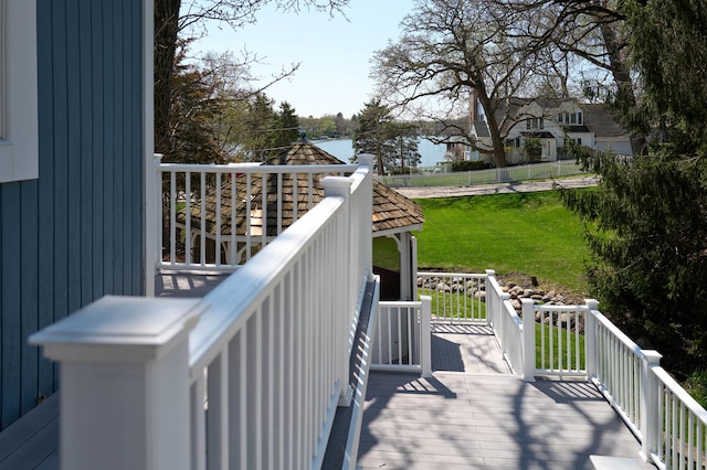 24270 N Forest Dr, Lake Zurich, IL 60047 - wooden deck with a yard