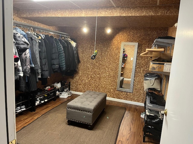 24270 N Forest Dr, Lake Zurich, IL 60047 - walk in closet featuring wood finished floors