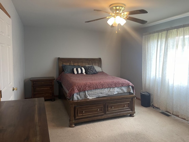 4305 W Termunde Dr, Alsip, IL 60803 - carpeted bedroom featuring ceiling fan and visible vents