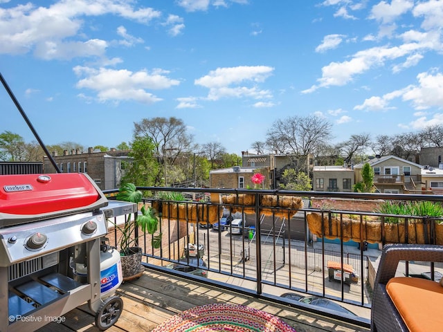 2119 W Evergreen Ave Unit 3W, Chicago, IL 60622 - wooden deck with area for grilling