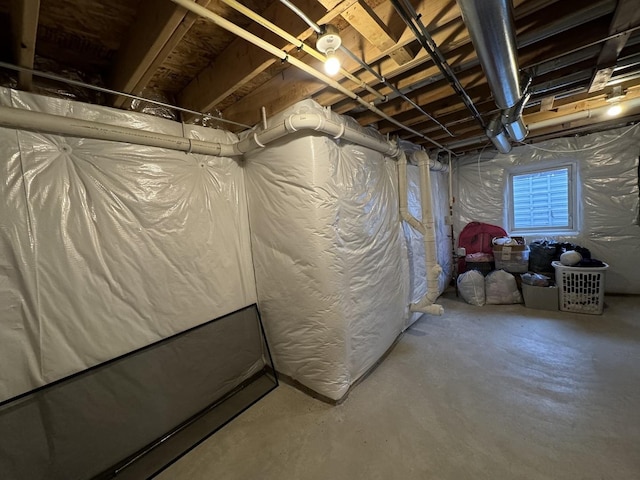 view of basement