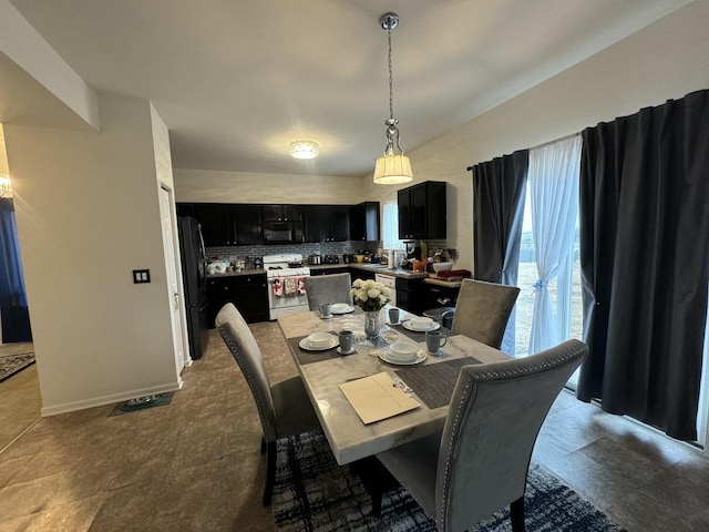 view of dining area